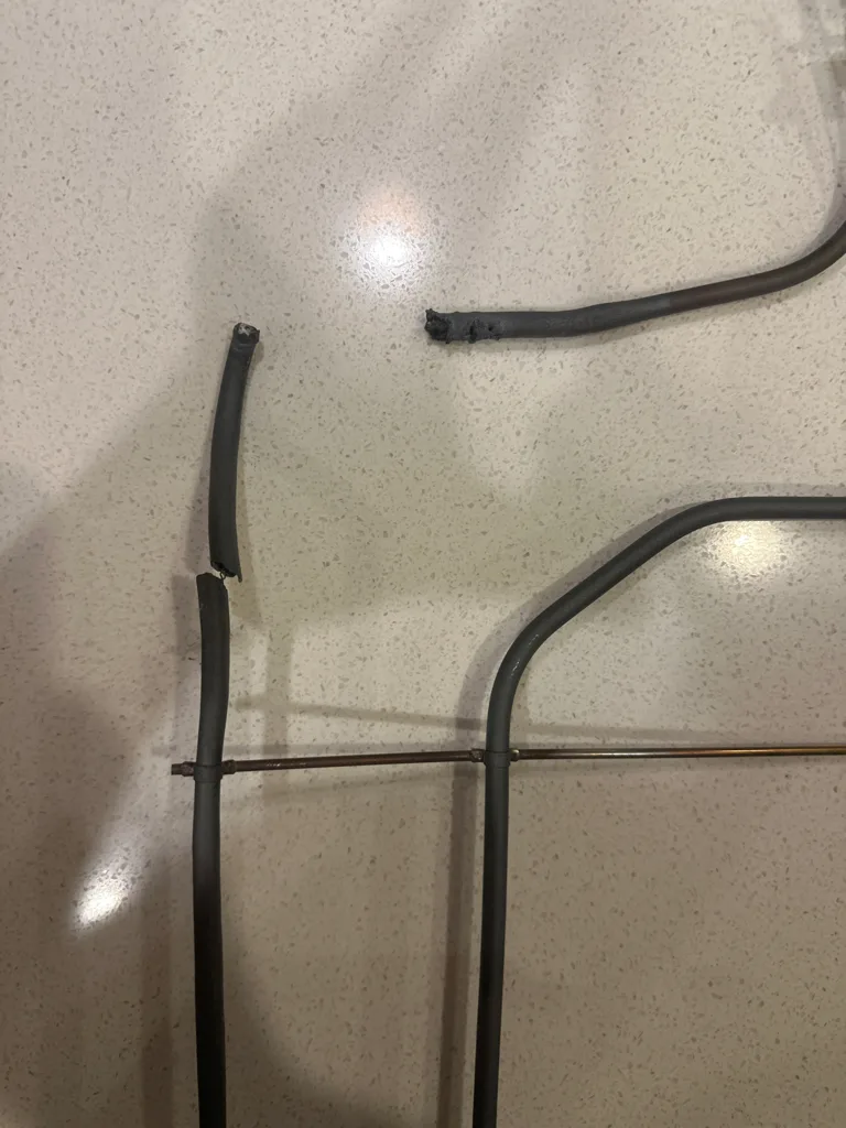 Broken heating element from a Bosch double oven