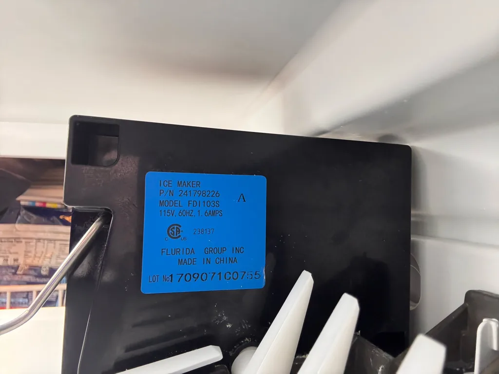 Ice maker of an Electrolux refrigerator
