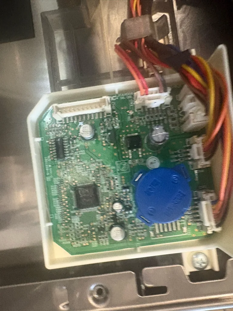 Control board of a Kenmore Elite dishwasher that would not turn on