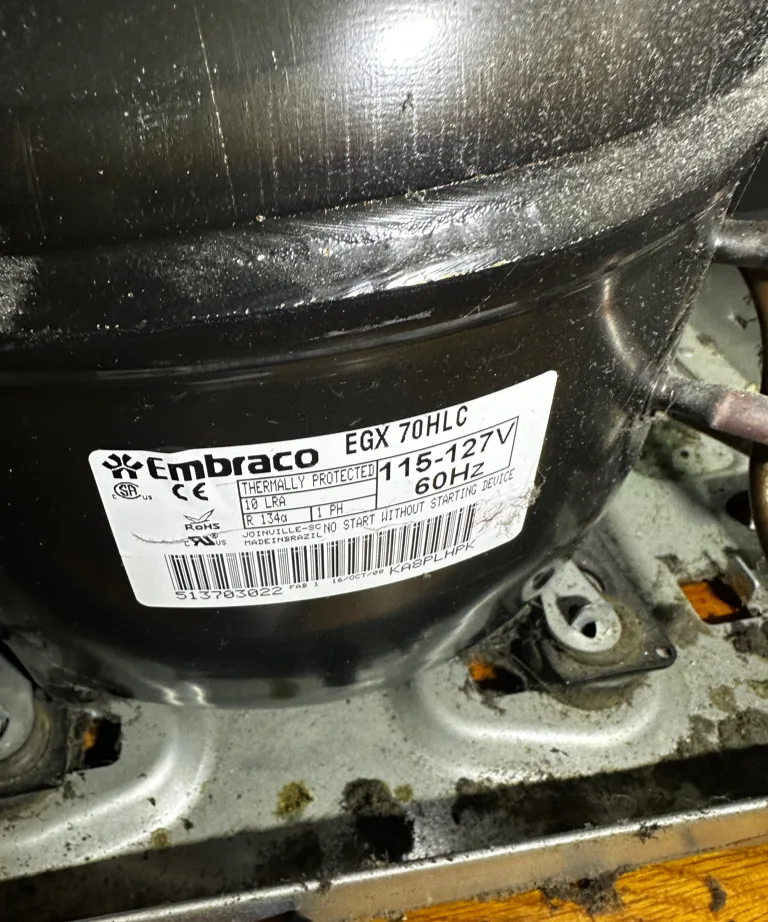 Compressor of a KitchenAid refrigerator that stopped cooling