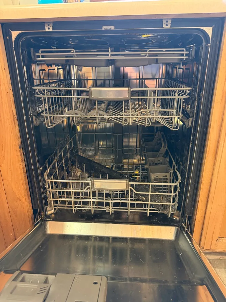 LG dishwasher opened up during a sump, diverter and circulation pump repair