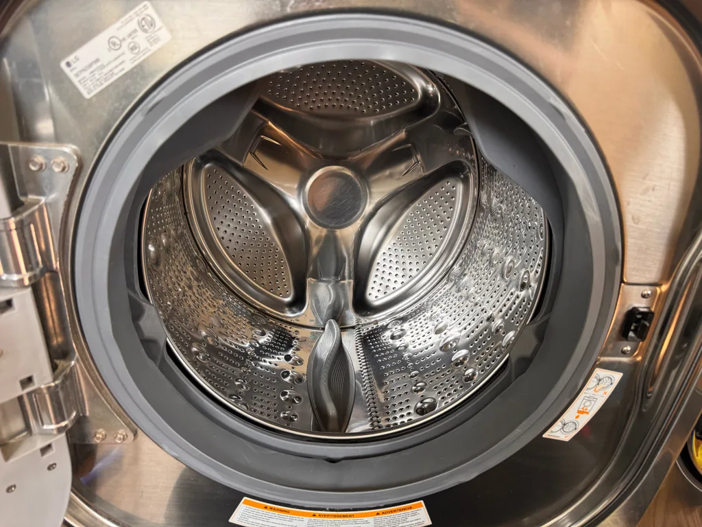 New door gasket installed on an LG front-load washer