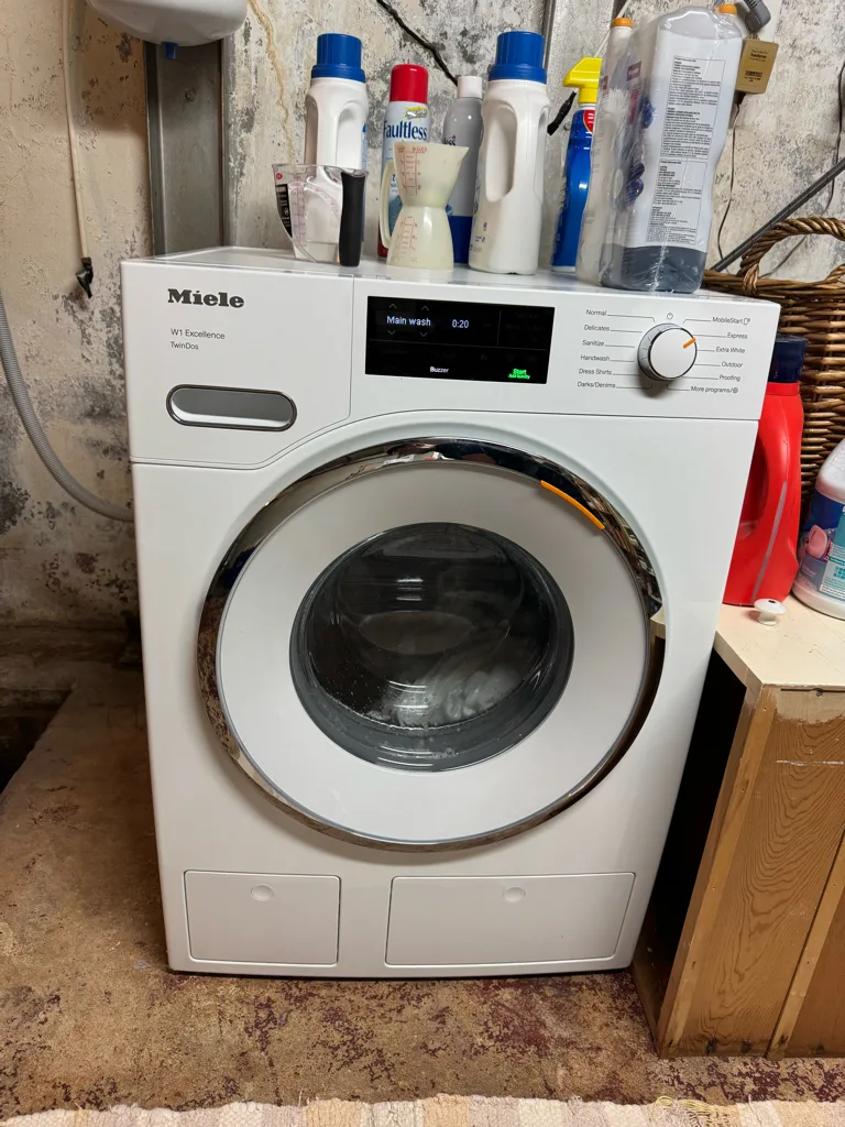 Miele W1 washer with the TwinDos detergent system