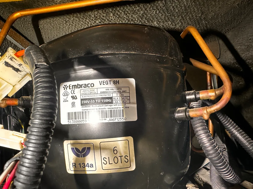 Compressor of a Monogram built-in refrigerator
