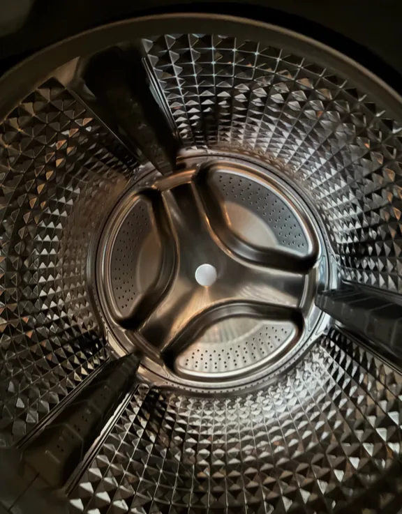 Stainless steel drum of a Samsung front-load washer